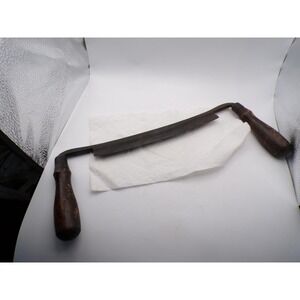 Vintage Hand Crafted Draw Shave Woodworking Tool Primitive Carpenter Shaving #9